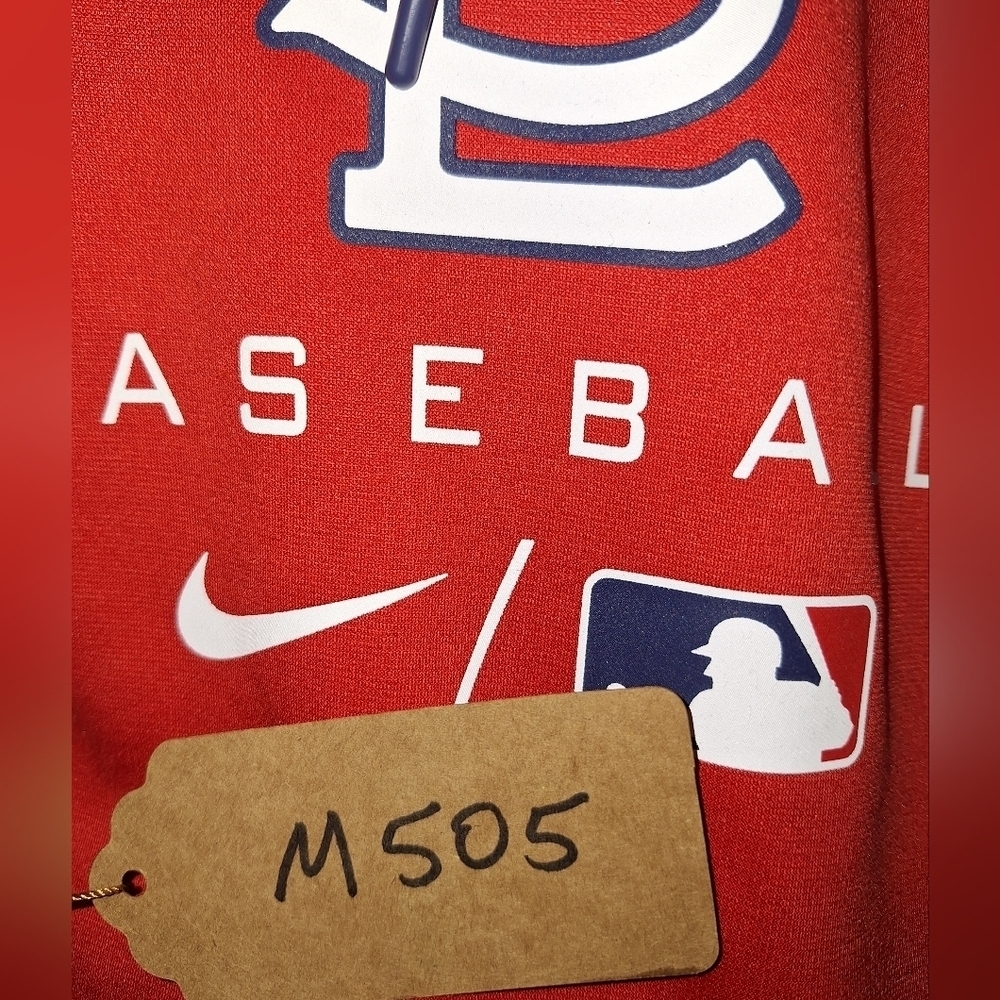 Nike Official MLB St. Louis Cardinals Red and Navy Hoodie In A Size Medium. NWT - Picture 9 of 10